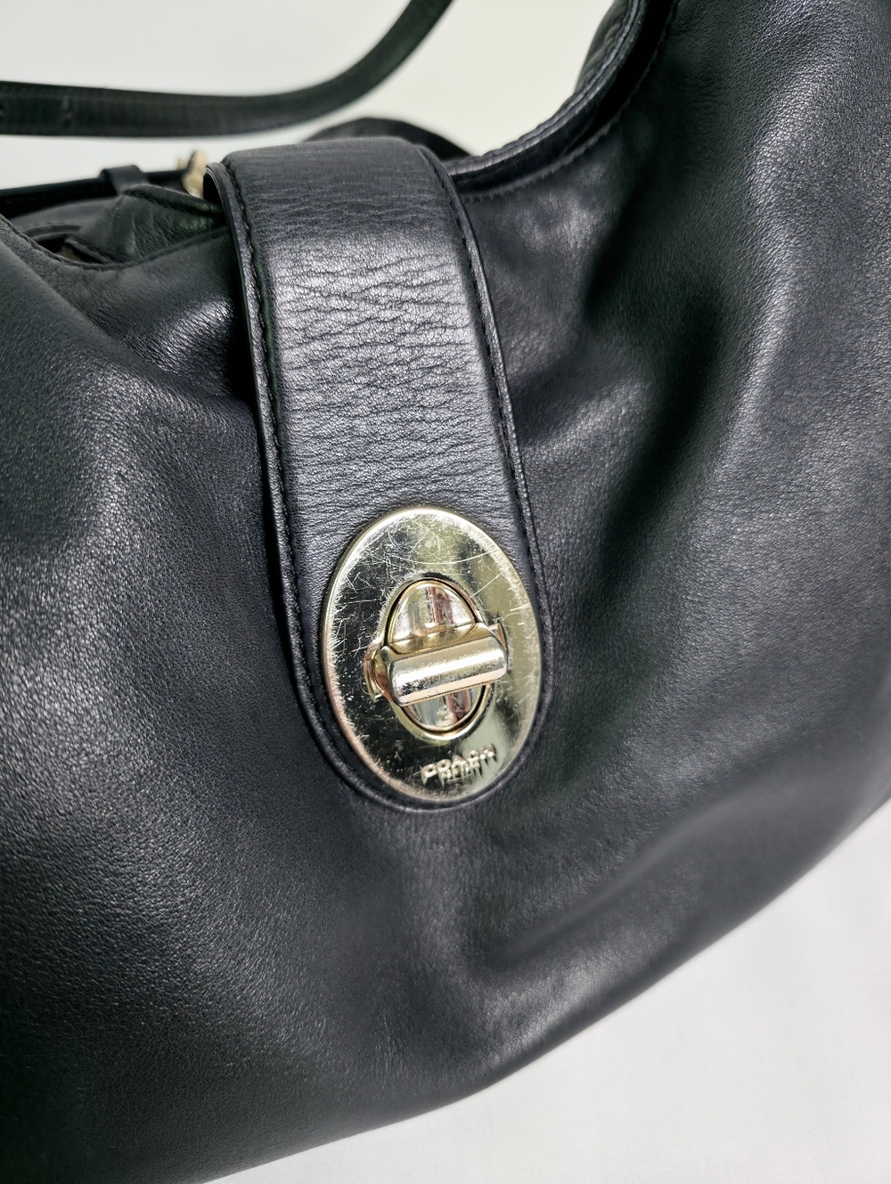 Coach Madison Carlyle 32221 Hobo Smooth Black Leather Carryall Shoulder Hang Tag - Picture 7 of 12